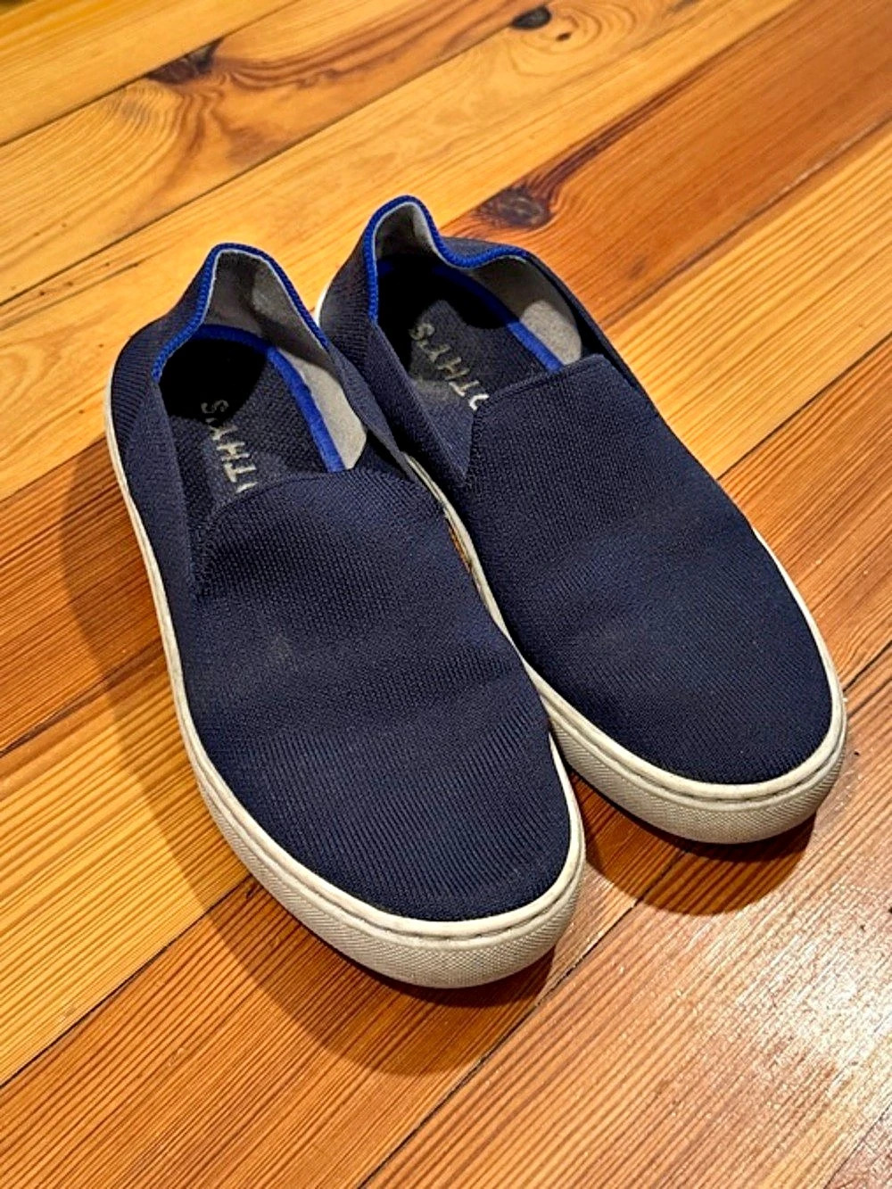 Rothy's Women’s Blue Slip-On Sneakers